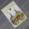 clay earring, round, fashion earring,