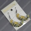 clay earring, round, fashion earring,