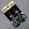 clay earring, round, fashion earring,