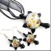 Wholesale Glass Necklace and Earrings Set