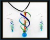 Wholesale lampwork glass jewelry set