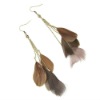 feather earrings & wholesale long feather earrings