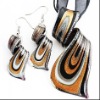 Wholesale \Glass Necklace and Earrings Set