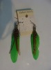 feather earrings & wholesale long feather earrings