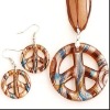 Wholesale Lampwork Glass Necklace and Earrings Set