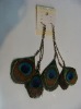 feather earrings & wholesale long feather earrings