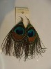 feather earrings & wholesale long feather earrings