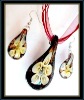 murano glass jewelry set
