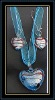 Lampwork Glass Pendant and Earrings Set