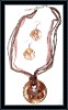 Murano Glass Necklace and Earrings Set