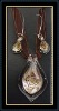 Glass Pendant Earrings Set