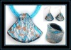 Murano Glass Necklace and Earrings Set