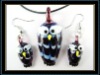 Murano Glass Necklace and Earrings Set