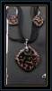 Murano Glass Necklace and Earrings Set