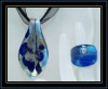 Wholesale hottest design glass jewelry set