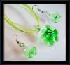 Wholesale fashion glass jewelry set