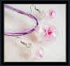 Wholesale fashion glass jewelry set