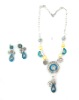 Wholesale Fashion Blob Shape Necklace with Earring Jewelry Set