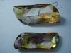 Wholesale Colorful glass leaf shaped gemstone