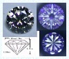 Wholesale Fashion round shaped any colors cubic zirconia