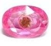 Wholesale beautiful pink oval shaped cz gemstone