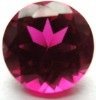 Wholesale round shaped red zirconia gems