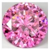 Wholesale Pink Round Synthetic Stones CZ Cubic Zirconia
