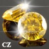 Wholesale Gold Round cubic zirconia