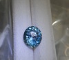 Wholesale multidimensional cornflower blue round shaped cz stone