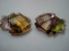 Wholesale colorful glass fish shaped gemstone