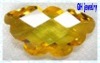 Wholesale Golden Yellow Butterfly shape cubic zirconia stone