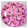 Wholesale Round Pink Synthetic Stone Cubic Zirconia Diamond