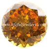 Wholesale Orange Round Cubic Zirconia