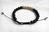 Wholesale 8MM crystal ball and wooden beads shamballa bracelets