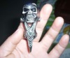 Wholesale Long skull shape Rhodium plated alloy rings and recovered with black