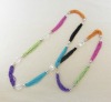 Wholesale Hot sales fashion multi strand colorfull chains necklace