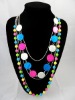 Wholesale 2011Newest necklace mixed shell and chain ,fashion jewelry