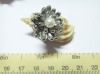 alloy pearl finger ring
