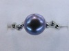 Wholesale 8 mm AAA fancy freshwater pearl ring HJ3571