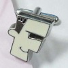 letter shape cuff links