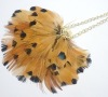 Wholesale 2011 Feather pendant necklace with newest design Fashion jewelry products