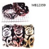 Wholesale rose flower design cooper color plastic Bangle