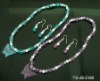 Wholesale POPULR CHILDREN 'S BEADED NECKLACE & EARRING SETS W/ TRANS BUTTERFLY CHARM IN MULTICOLOR