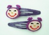 Wholesale Cheap double pvc hair clips for girl face shape