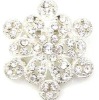 snowflake design silver fashion brooch