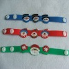 Wholesale Popular silicone bracelet with metal
