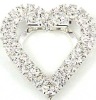 Wholesale forever love heart shape design silver fashion brooch