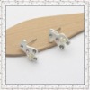 Wholesale hotsales fashion design silver earring stud