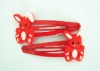 Wholesale Cheap red pvc hair clip for rabbit
