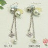 Wholesale Silver Earring with Rhombus Pendant